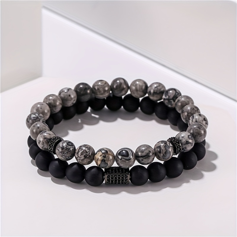 Map Stone Crown Bracelet